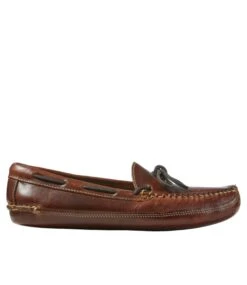 L.L.Bean Men's Leather Double-Sole Slippers, Leather-Lined