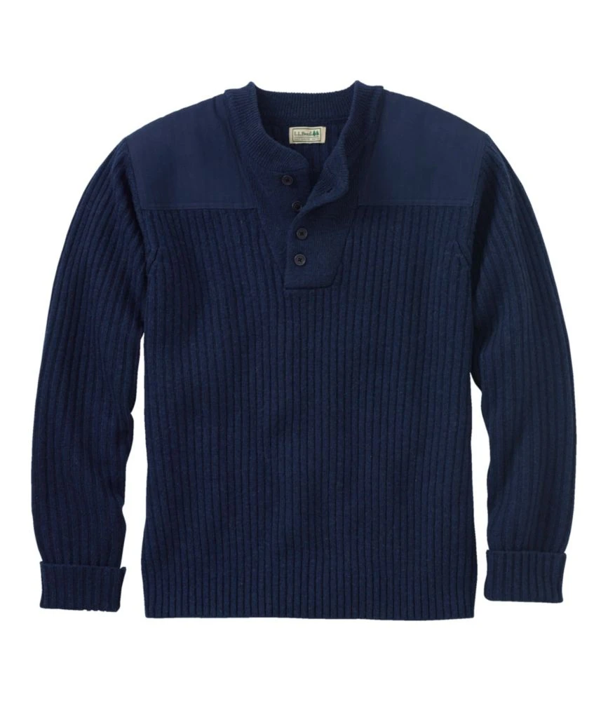 L.L.Bean Men's Commando Sweater, Henley 3 L.L.Bean Men's Commando Sweater, Henley