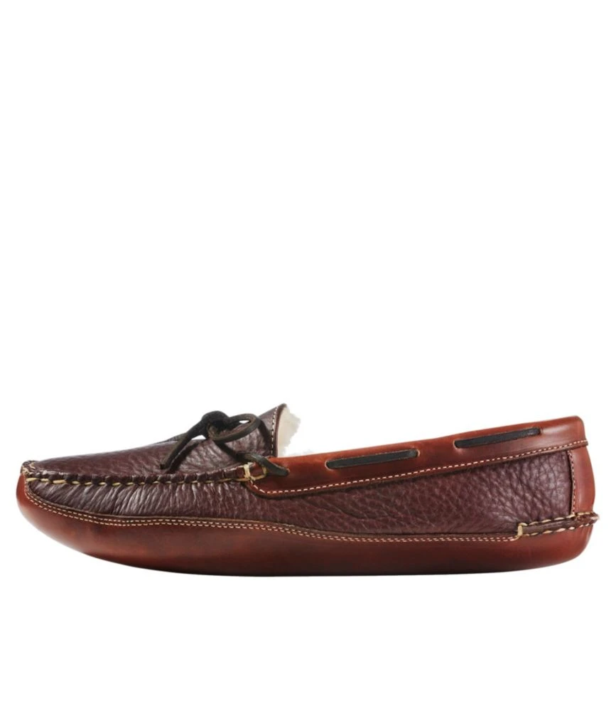 L.L.Bean Men's Bison Double-Sole Slippers, Shearling-Lined 4 L.L.Bean Men's Bison Double-Sole Slippers, Shearling-Lined - Image 2