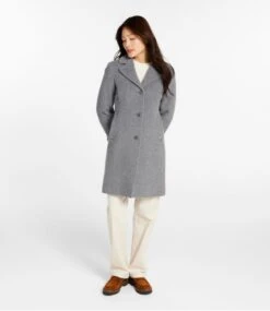 L.L.Bean Women's Classic Lambswool Polo Coat, Three-Quarter -L.L.Bean 260347 0 46