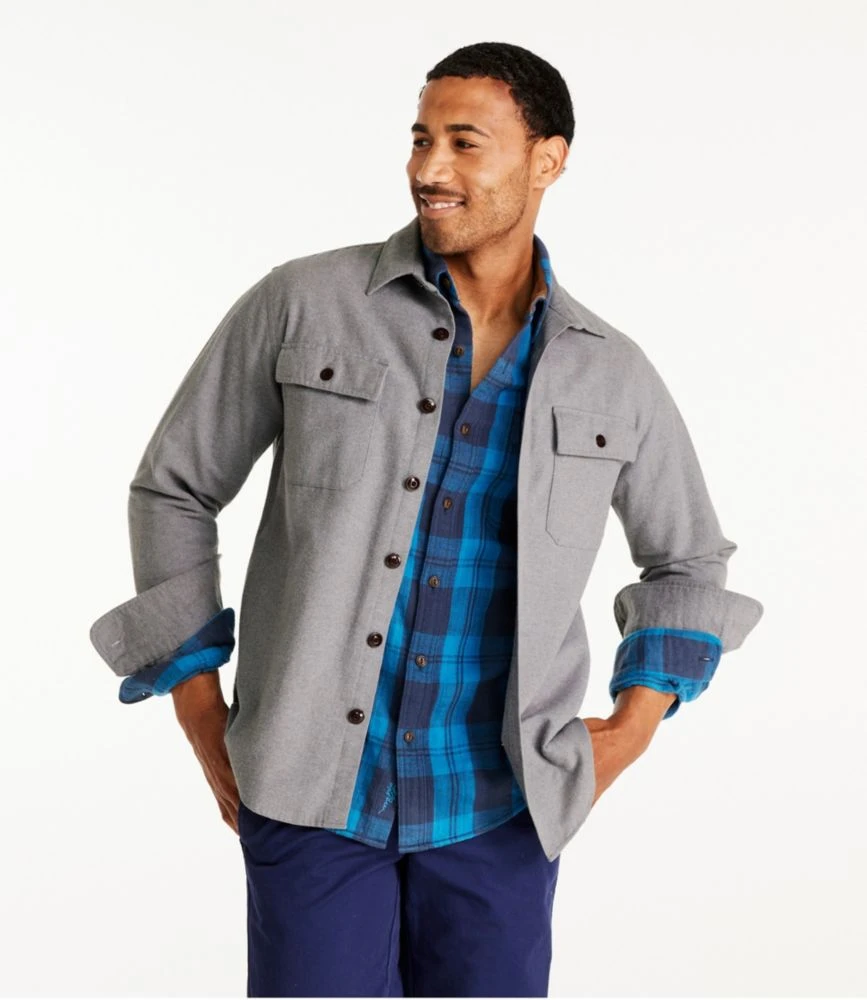 L.L.Bean Men's Signature 1933 Chamois Cloth Shirt, Slim Fit 4 L.L.Bean Men's Signature 1933 Chamois Cloth Shirt, Slim Fit - Image 2