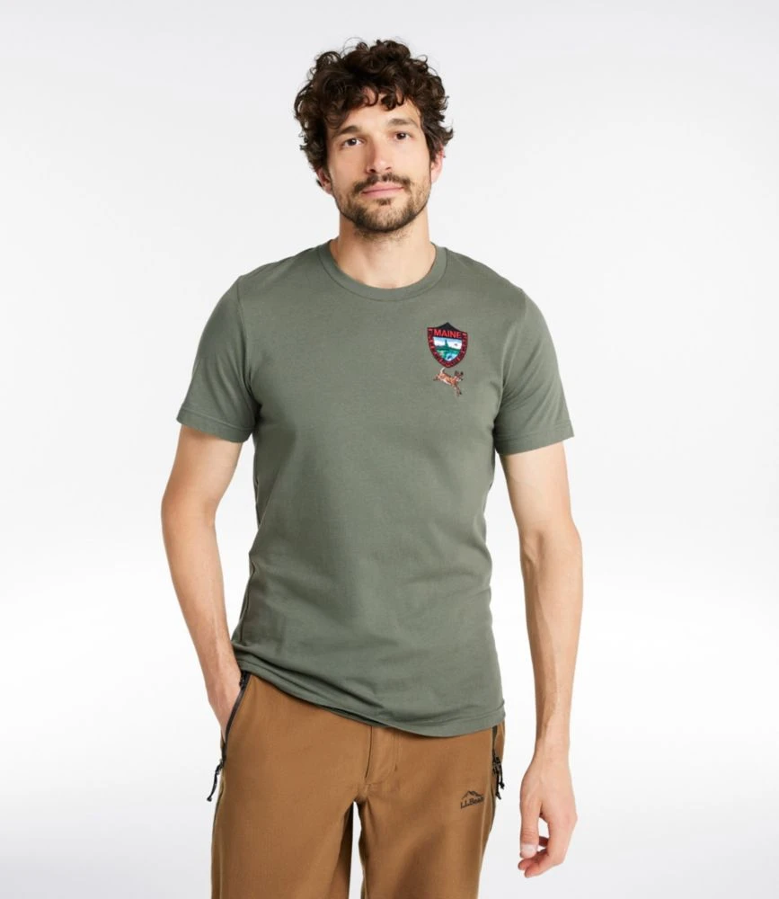 L.L.Bean Men's Maine Inland Fisheries And Wildlife Tee, White-Tailed Deer 4 L.L.Bean Men's Maine Inland Fisheries And Wildlife Tee, White-Tailed Deer - Image 2