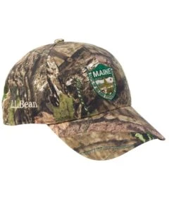 L.L.Bean Adults' Maine Inland Fisheries And Wildlife Camouflage Baseball Hat, Jumping Deer
