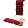 L.L.Bean Toboggan With Cushion And Buffalo Plaid Cushion Cover, Small -L.L.Bean 292346 0 41
