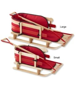L.L.Bean Kids' Pull Sled With Pull Handle -L.L.Bean 293255 0 45 1