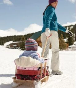 L.L.Bean Kids' Pull Sled With Pull Handle -L.L.Bean 293255 0 48 1