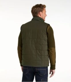 Men's L.L.Bean Upcountry Waxed Cotton Down Vest -L.L.Bean 296114 0 45 1