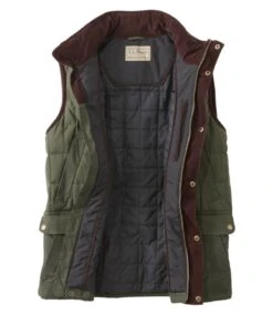 Men's L.L.Bean Upcountry Waxed Cotton Down Vest -L.L.Bean 296114 0 46 1