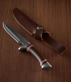 L.L.Bean Stacked Leather Hunting Knife -L.L.Bean 296437 0 45