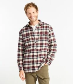 L.L.Bean Men's Fleece-Lined Flannel Shirt, Traditional Fit -L.L.Bean 298189 0 44