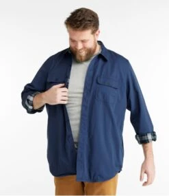 L.L.Bean Men's Flannel-Lined Hurricane Shirt -L.L.Bean 298205 0 46