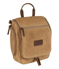 L.L.Bean Waxed-Canvas Personal Organizer Toiletry Bag, Medium