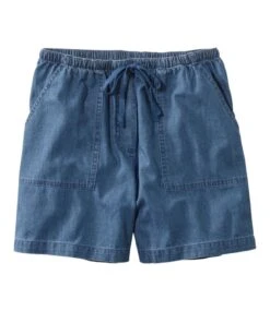 L.L.Bean Women's Original Sunwashed Shorts, Denim