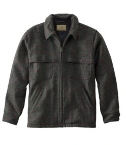 L.L.Bean Men's Maine Guide Zip-Front Jac-Shirt With PrimaLoft, Plaid
