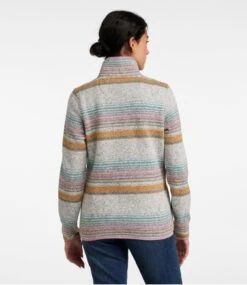 Women's L.L.Bean Sweater Fleece Pullover, Print -L.L.Bean 500757 0 45 1