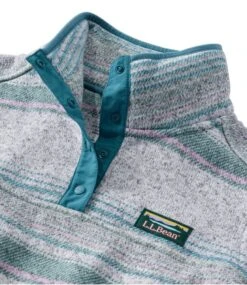 Women's L.L.Bean Sweater Fleece Pullover, Print -L.L.Bean 500757 0 46 1
