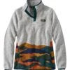 Women's L.L.Bean Sweater Fleece Pullover, Print -L.L.Bean 500757 3651 41 1