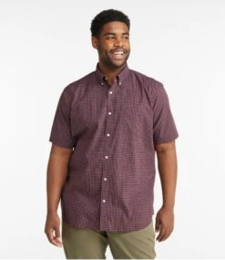 L.L.Bean Men's Wrinkle-Free Kennebunk Sport Shirt, Traditional Fit Short-Sleeve Check 10 L.L.Bean Men's Wrinkle-Free Kennebunk Sport Shirt, Traditional Fit Short-Sleeve Check -L.L.Bean 502253 0 46