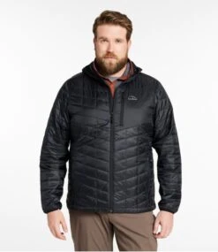 L.L.Bean Men's PrimaLoft Packaway Hooded Jacket -L.L.Bean 503392 0 70