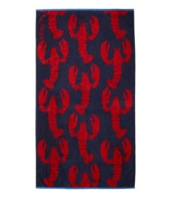 L.L.Bean Seaside Beach Towel, Lobsters