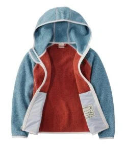 Kids' L.L.Bean's Sweater Fleece, Hooded Colorblock -L.L.Bean 504934 0 47