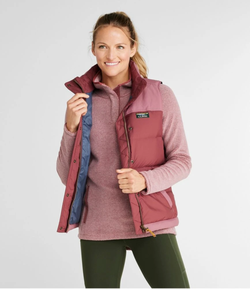 L.L.Bean Women's Mountain Classic Down Vest, Colorblock 4 L.L.Bean Women's Mountain Classic Down Vest, Colorblock - Image 2