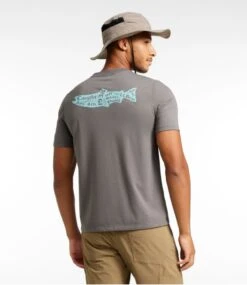 L.L.Bean Men's Technical Fishing Graphic Tees, Short-Sleeve -L.L.Bean 506244 0 45 1