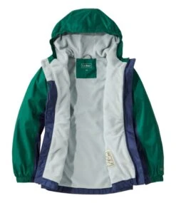 L.L.Bean Kids' Trail Model Rain Jacket, Lined, Colorblock -L.L.Bean 506503 0 47