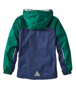 L.L.Bean Kids' Trail Model Rain Jacket, Lined, Colorblock -L.L.Bean 506503 0 48