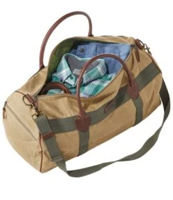 L.L.Bean Waxed Canvas Duffle, Medium -L.L.Bean 506531 0 46