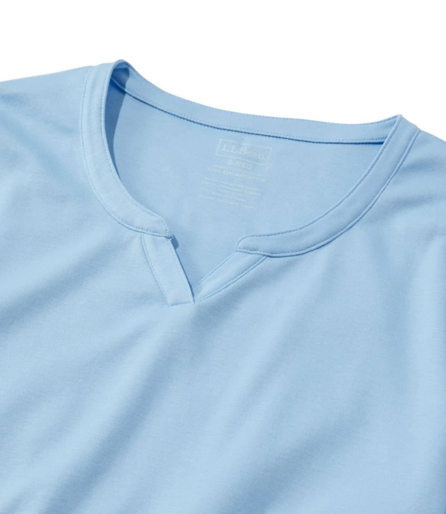 L.L.Bean Women's Pima Cotton Tee, Notch-Neck Elbow-Sleeve Tunic 6 L.L.Bean Women's Pima Cotton Tee, Notch-Neck Elbow-Sleeve Tunic - Image 4
