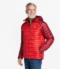 L.L.Bean Men's Ultralight 850 Hooded Down Sweater, Colorblock -L.L.Bean 507108 0 44