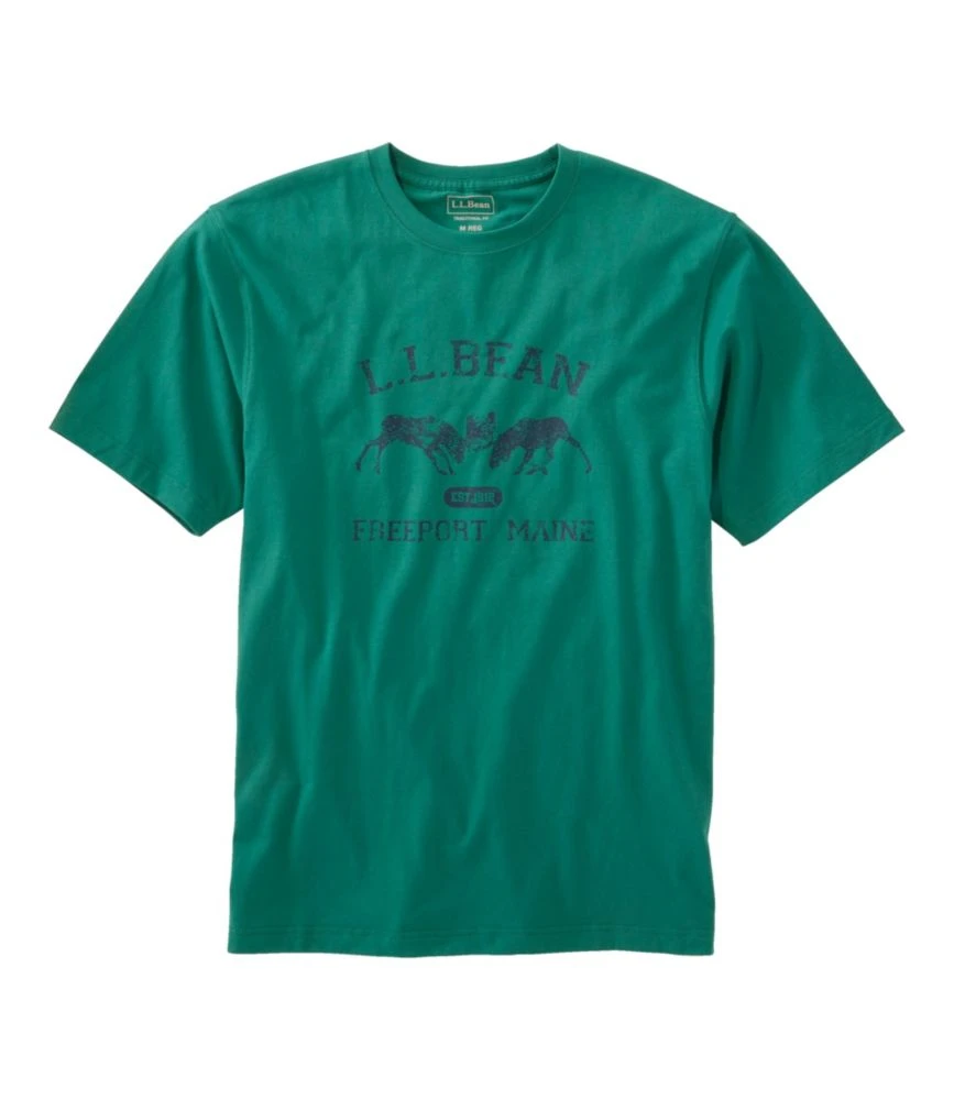 Men's Carefree Unshrinkable Tee, L.L.Bean Logo, Short-Sleeve 3 Men's Carefree Unshrinkable Tee, L.L.Bean Logo, Short-Sleeve