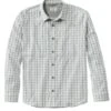 L.L.Bean Men's Tropicwear Pro Stretch Shirt, Long-Sleeve Plaid -L.L.Bean 509158 28450 41