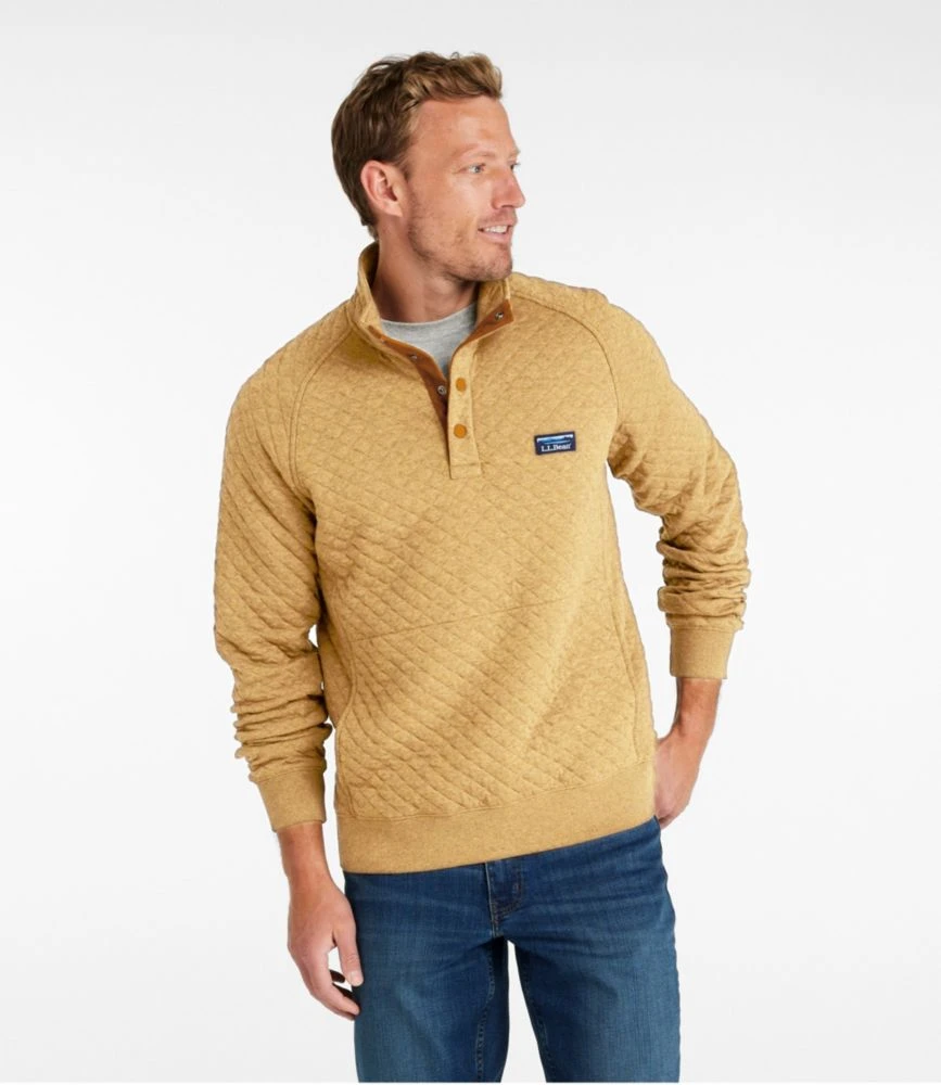 L.L.Bean Men's Quilted Sweatshirt, Mockneck 4 L.L.Bean Men's Quilted Sweatshirt, Mockneck - Image 2