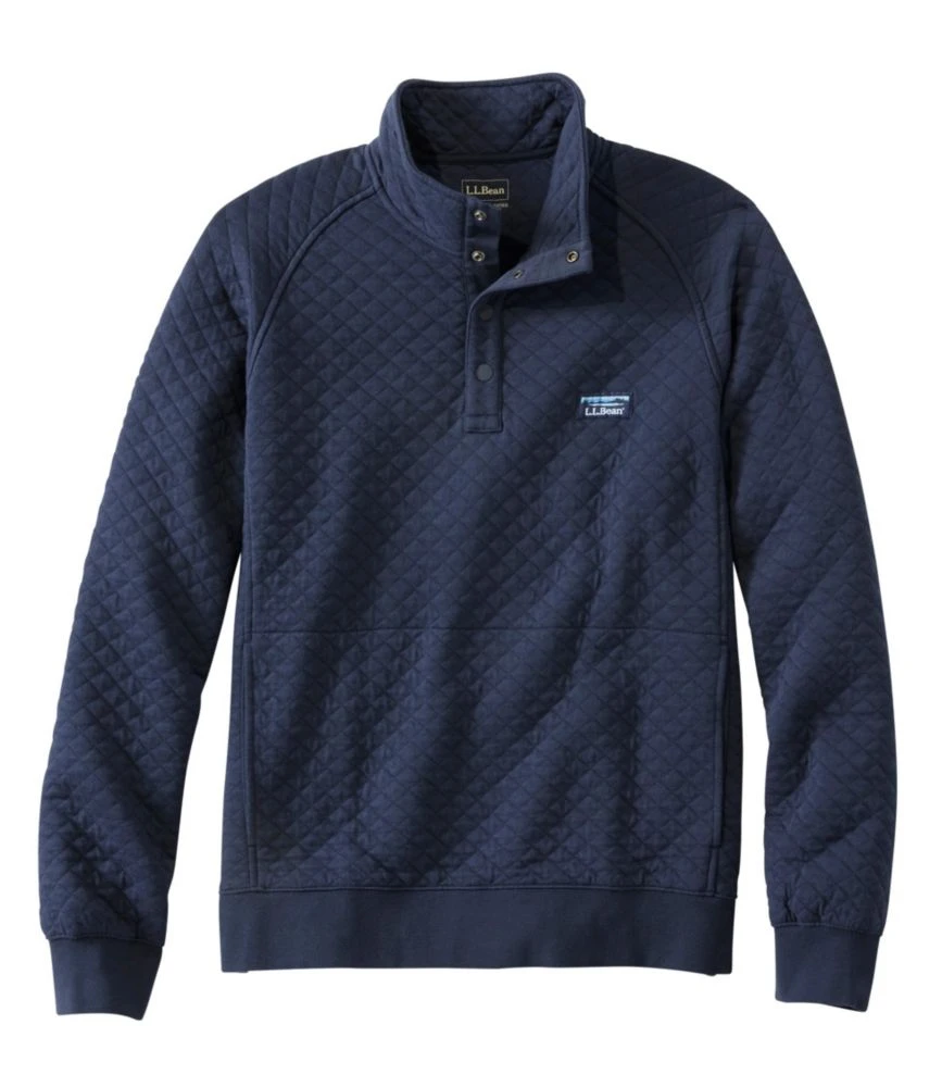 L.L.Bean Men's Quilted Sweatshirt, Mockneck 3 L.L.Bean Men's Quilted Sweatshirt, Mockneck