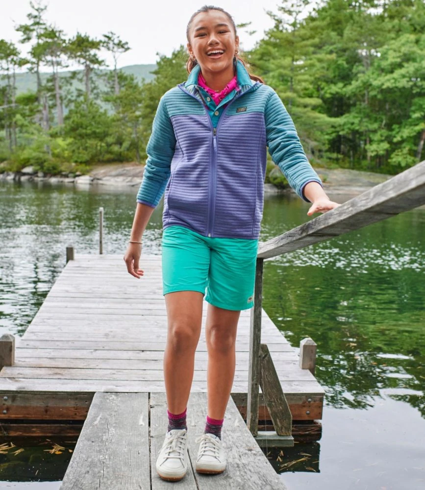 L.L.Bean Kids' Airlight Full-Zip Hoodie, Colorblock 8 L.L.Bean Kids' Airlight Full-Zip Hoodie, Colorblock - Image 6