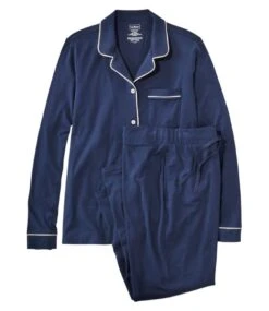 L.L.Bean Women's Super-Soft Shrink-Free Pajama Set, Button-Front