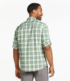 L.L.Bean Men's No Fly Zone Long-Sleeve Shirt, Plaid -L.L.Bean 510307 0 45