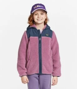 L.L.Bean Kids' Sherpa Fleece Hooded Jacket -L.L.Bean 510829 0 45