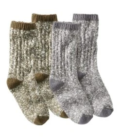 L.L.Bean Adults' Cotton Ragg Sock, 2-Pack