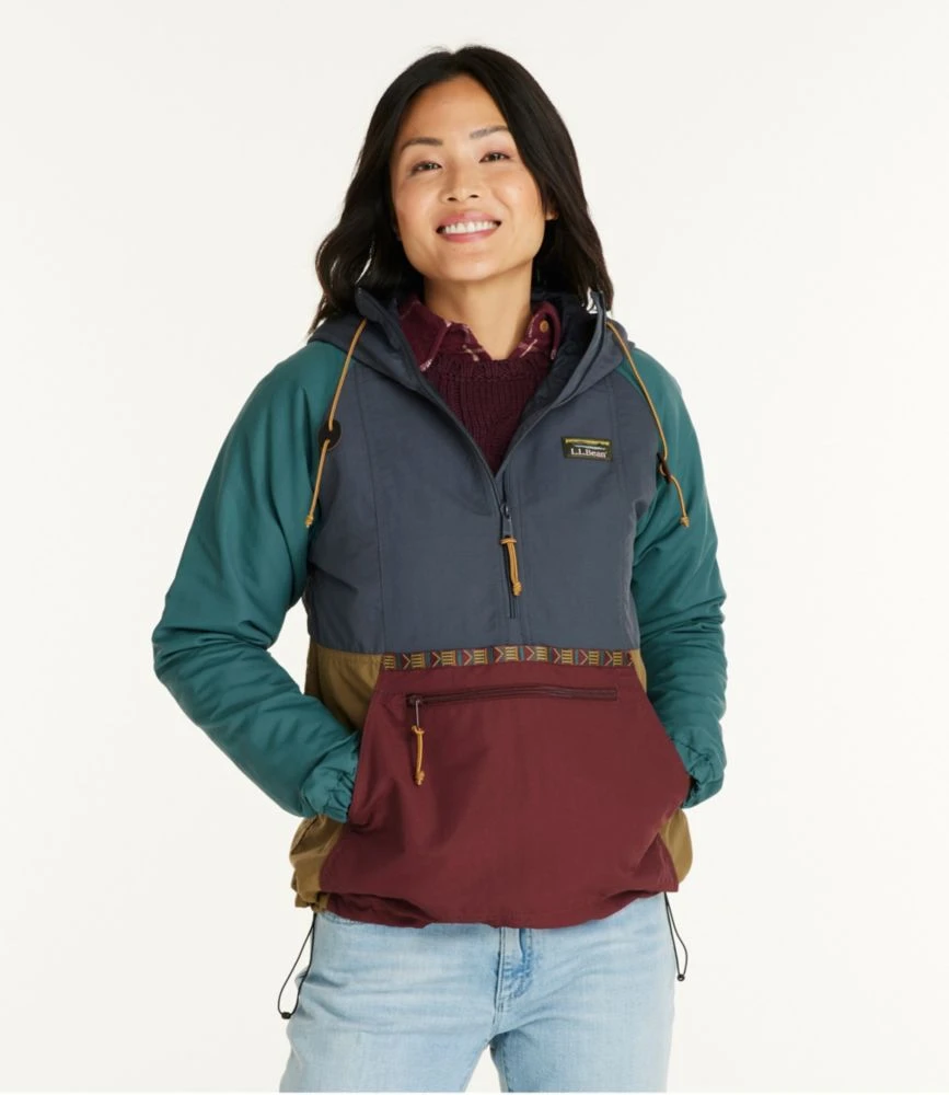 L.L.Bean Women's Mountain Classic Insulated Anorak, Multi-Color 4 L.L.Bean Women's Mountain Classic Insulated Anorak, Multi-Color - Image 2
