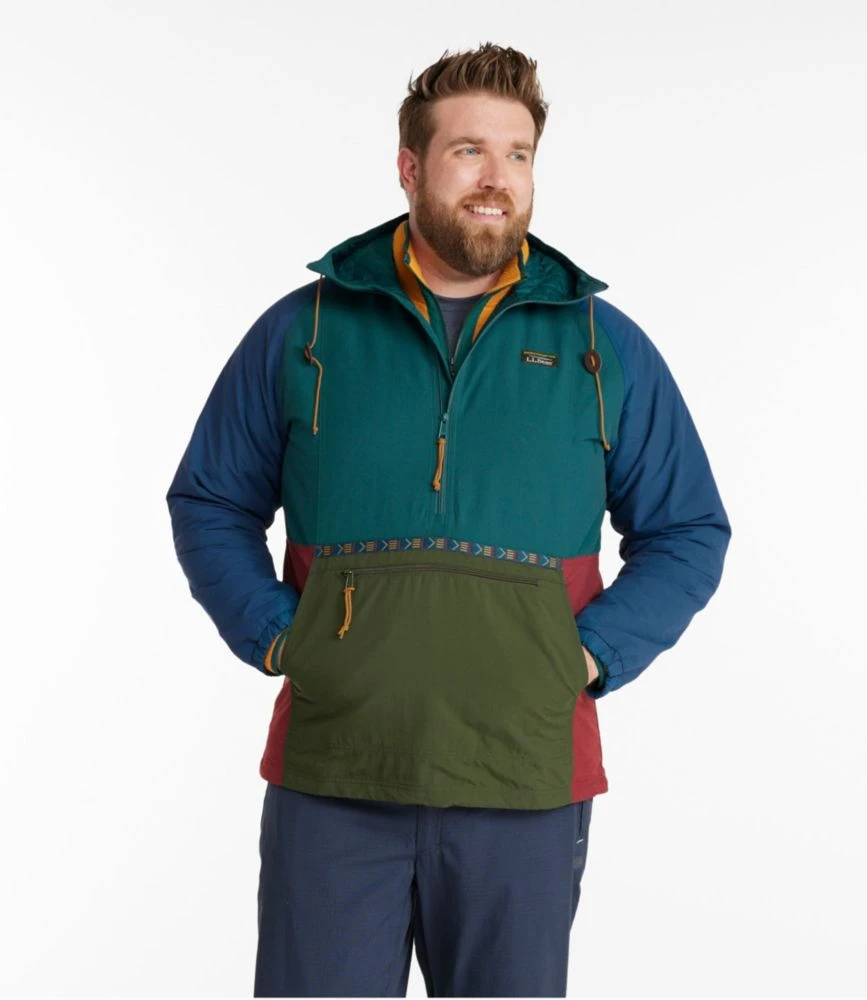 L.L.Bean Men's Mountain Classic Insulated Anorak, Multi-Color 7 L.L.Bean Men's Mountain Classic Insulated Anorak, Multi-Color - Image 5