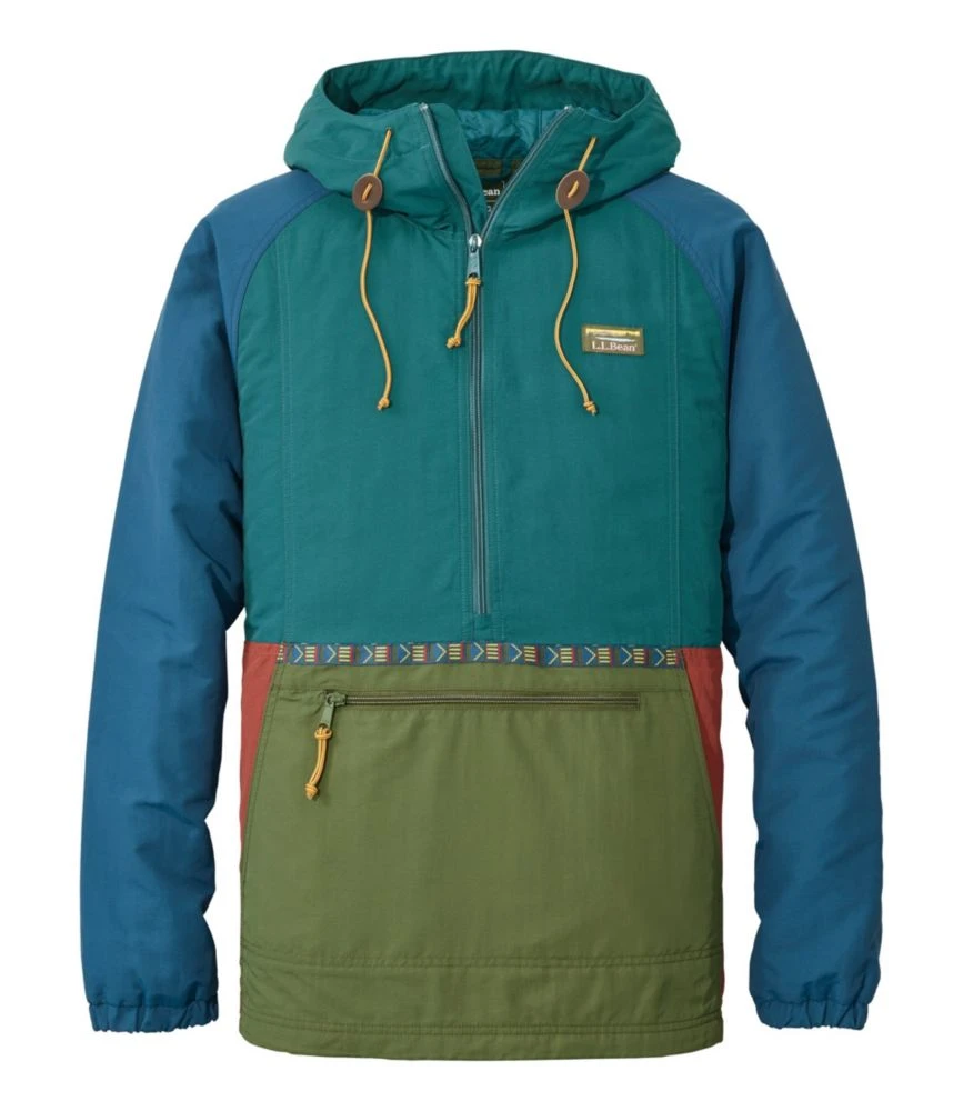 L.L.Bean Men's Mountain Classic Insulated Anorak, Multi-Color 3 L.L.Bean Men's Mountain Classic Insulated Anorak, Multi-Color