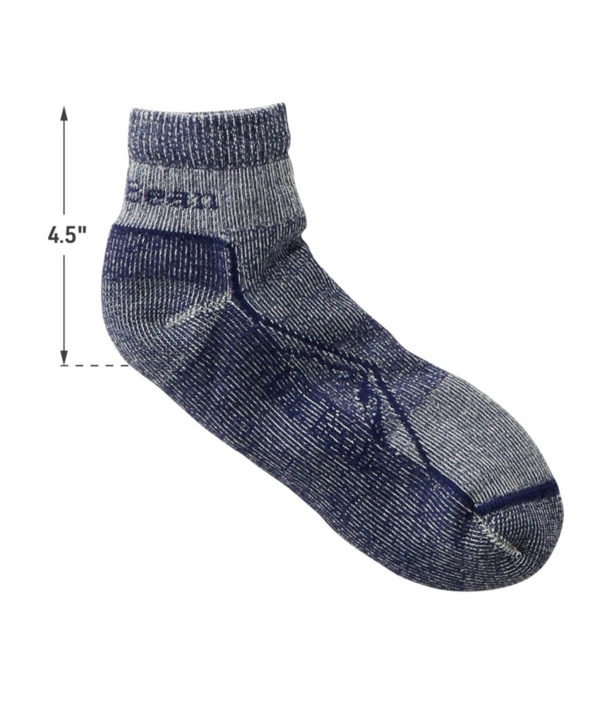L.L.Bean Unisex Cresta Wool No Fly Zone Lightweight Hiking Socks, Quarter-Crew 4 L.L.Bean Unisex Cresta Wool No Fly Zone Lightweight Hiking Socks, Quarter-Crew - Image 2