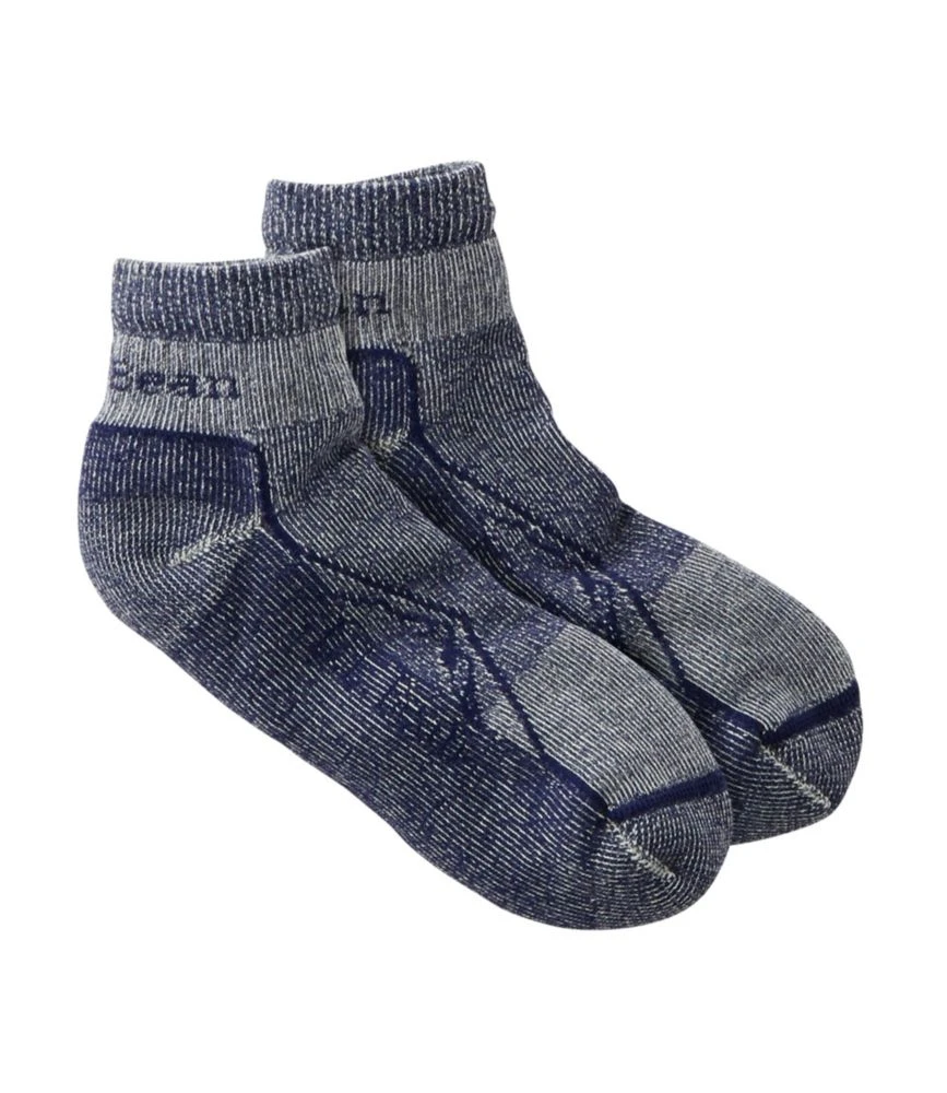 L.L.Bean Unisex Cresta Wool No Fly Zone Lightweight Hiking Socks, Quarter-Crew 3 L.L.Bean Unisex Cresta Wool No Fly Zone Lightweight Hiking Socks, Quarter-Crew