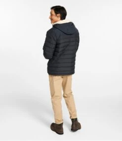 L.L.Bean Men's Mountain Classic Down Hooded Jacket, Sherpa-Lined -L.L.Bean 511960 0 47 1