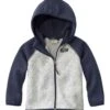 Infants' And Toddlers' L.L.Bean Sweater Fleece, Hooded Colorblock