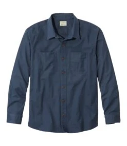 L.L.Bean Men's BeanFlex® Twill Shirt, Traditional Untucked Fit, Long-Sleeve