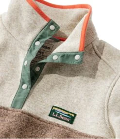 Women's L.L.Bean Sweater Fleece Pullover, Colorblock -L.L.Bean 513124 0 46 1